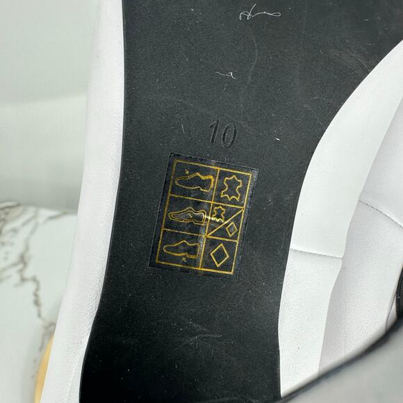 Jeffrey Campbell Women's Shoes Natalya Square Toe Pumps Size 10 White Minimalist - Picture 8 of 13